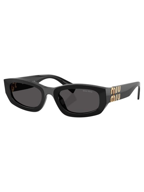 New MIU MIU Sunglasses Black Gold Square Rectangular  Miu Miu Women main image 5